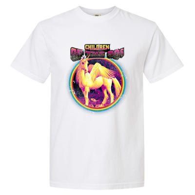 Unicorn With Wings Retro Children Of The 90's Garment-Dyed Heavyweight T-Shirt