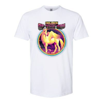 Unicorn With Wings Retro Children Of The 90's Softstyle® CVC T-Shirt