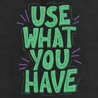 Use What You Have Earth Day 7 Panel Mesh Trucker Snapback Hat