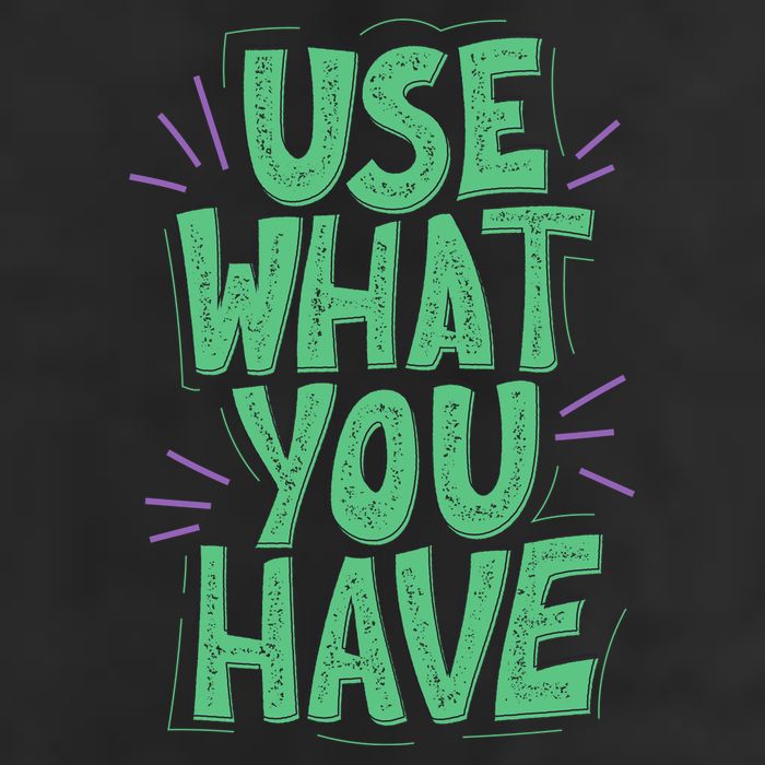 Use What You Have Earth Day 7 Panel Mesh Trucker Snapback Hat
