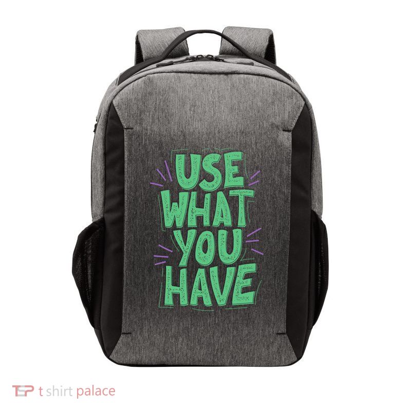Use What You Have Earth Day Vector Backpack