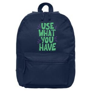 Use What You Have Earth Day 16 in Basic Backpack