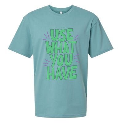 Use What You Have Earth Day Sueded Cloud Jersey T-Shirt