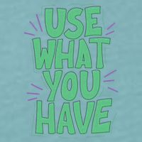 Use What You Have Earth Day Sueded Cloud Jersey T-Shirt