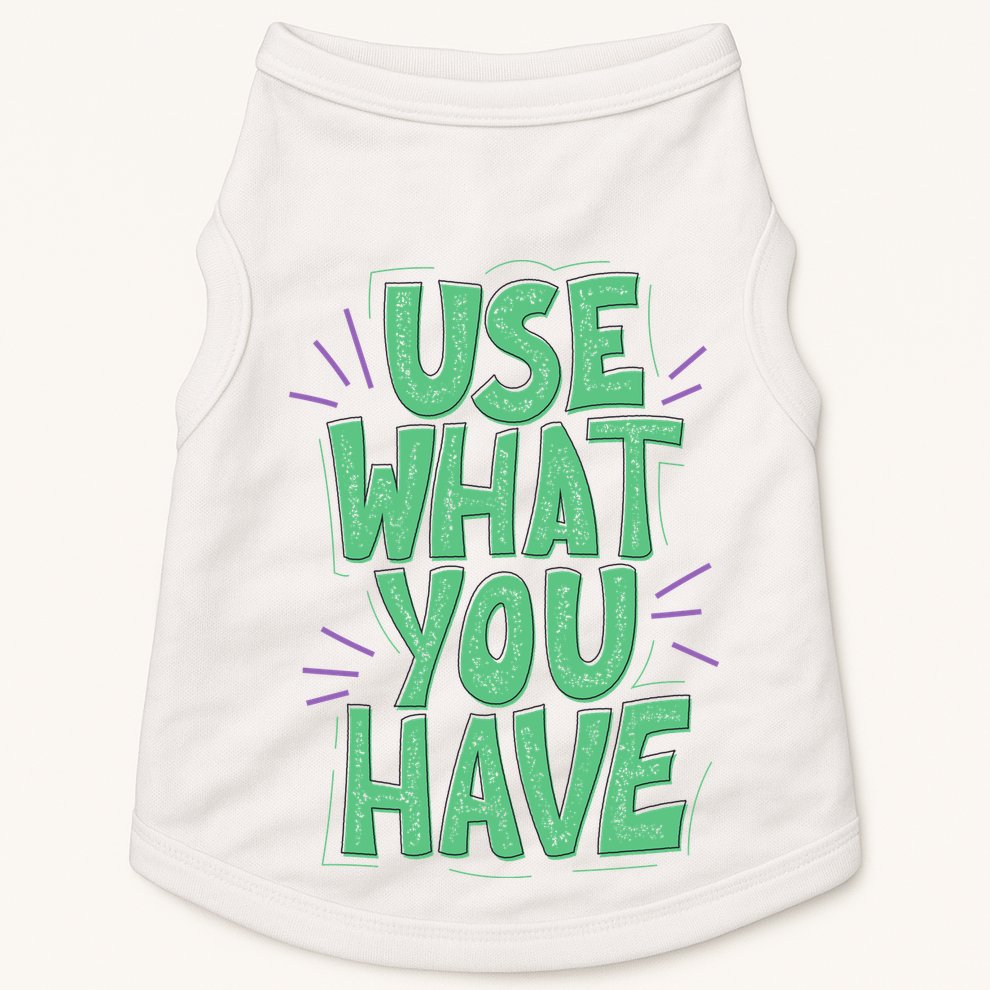 Use What You Have Earth Day Doggie Tank