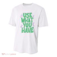 Use What You Have Earth Day Youth Performance Sprint T-Shirt