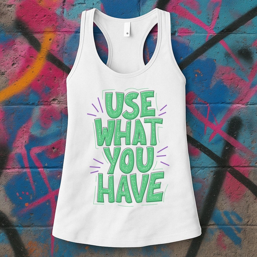 Use What You Have Earth Day Womens Tank Top