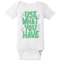 Use What You Have Earth Day Baby Bodysuit