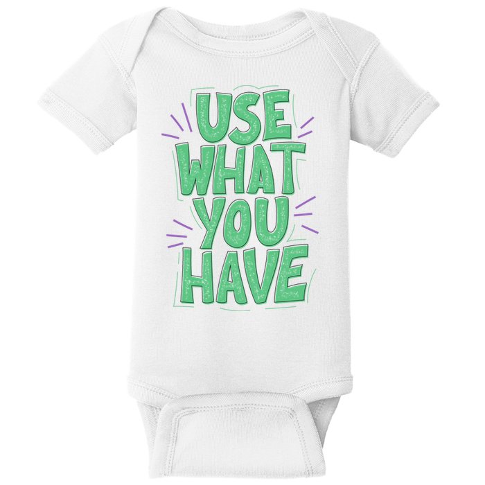 Use What You Have Earth Day Baby Bodysuit