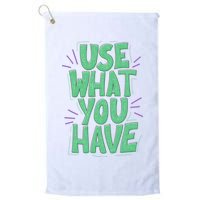 Use What You Have Earth Day Golf Towel