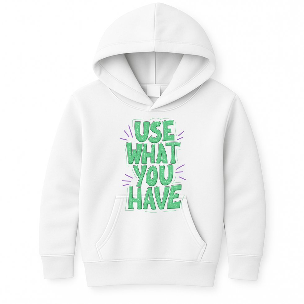 Use What You Have Earth Day Kids Hoodie