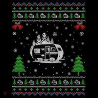 Ugly Xmas Design Camper Ugly Christmas Sweater Funny Gift Impact Tech Backpack