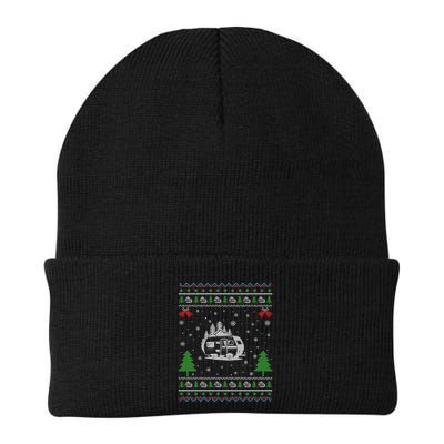 Ugly Xmas Design Camper Ugly Christmas Sweater Funny Gift Beanie