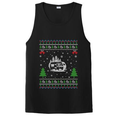 Ugly Xmas Design Camper Ugly Christmas Sweater Funny Gift PosiCharge Competitor Tank