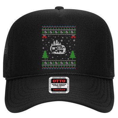 Ugly Xmas Design Camper Ugly Christmas Sweater Funny Gift Trucker Hat