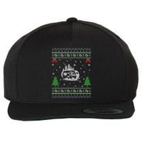 Ugly Xmas Design Camper Ugly Christmas Sweater Funny Gift Wool Snapback Cap