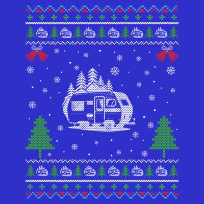 Ugly Xmas Design Camper Ugly Christmas Sweater Funny Gift T-Shirt