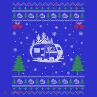 Ugly Xmas Design Camper Ugly Christmas Sweater Funny Gift T-Shirt