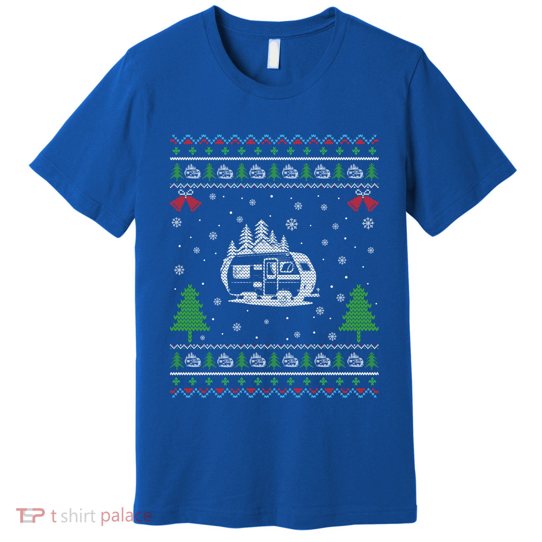 Ugly Xmas Design Camper Ugly Christmas Sweater Funny Gift Premium T-Shirt