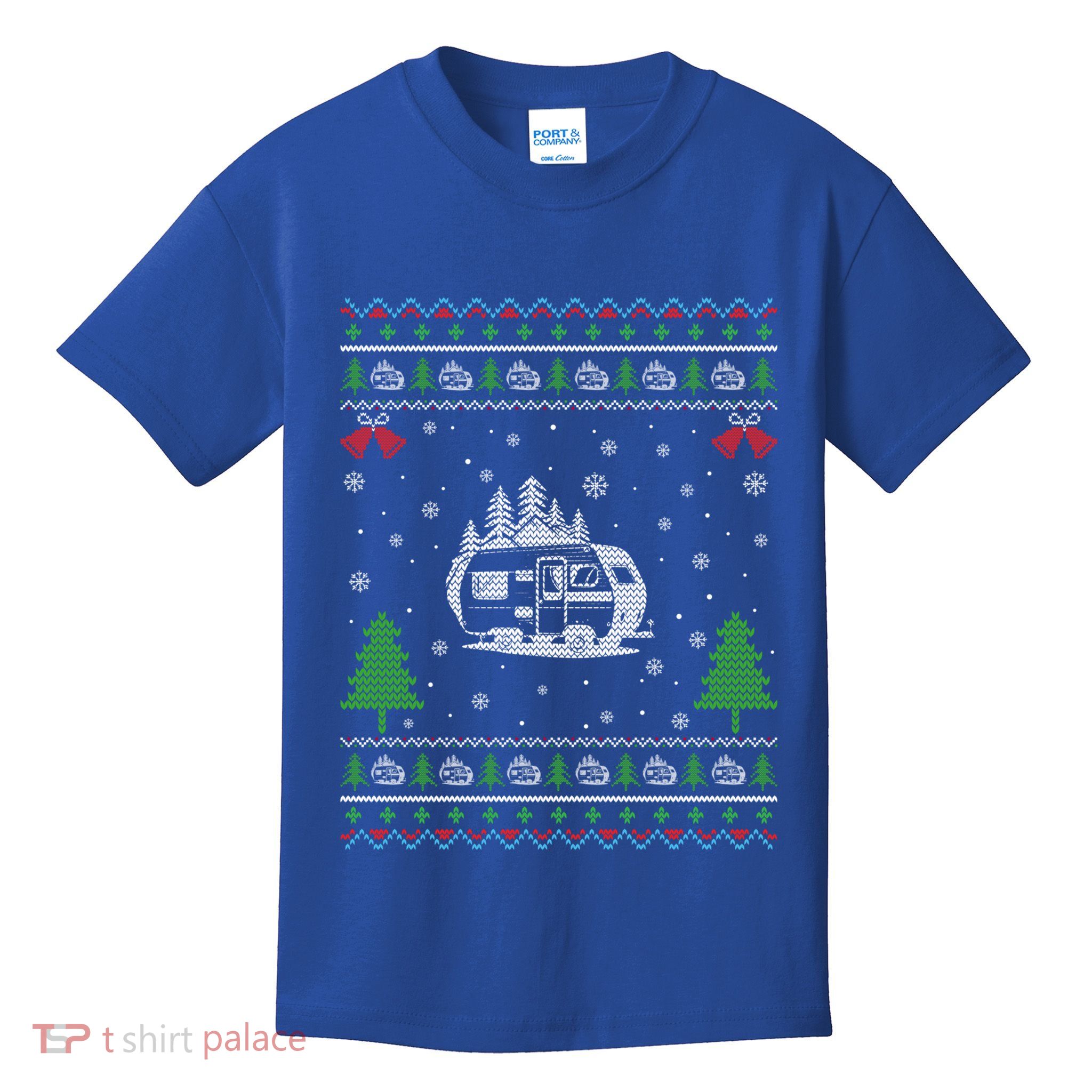 Ugly Xmas Design Camper Ugly Christmas Sweater Funny Gift Kids T-Shirt