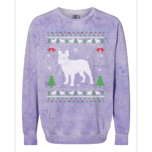 Ugly Xmas Design French Bulldog Ugly Christmas Sweater Funny Gift Colorblast Crewneck Sweatshirt