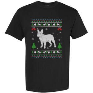 Ugly Xmas Design French Bulldog Ugly Christmas Sweater Funny Gift Garment-Dyed Heavyweight T-Shirt