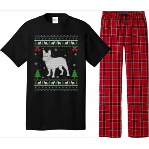 Ugly Xmas Design French Bulldog Ugly Christmas Sweater Funny Gift Pajama Set