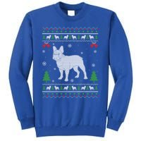 Ugly Xmas Design French Bulldog Ugly Christmas Sweater Funny Gift Tall Sweatshirt