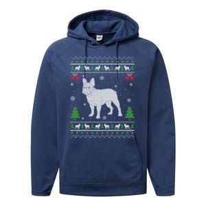 Ugly Xmas Design French Bulldog Ugly Christmas Sweater Funny Gift Performance Fleece Hoodie