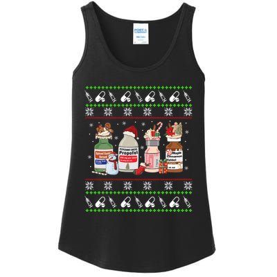 Ugly Xmas Funny Propofol Christmas Nurse Crna Pacu Er Ed Icu Ladies Essential Tank