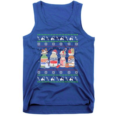 Ugly Xmas Funny Propofol Christmas Nurse CRNA PACU ER ED ICU  Tank Top