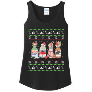 Ugly Xmas Funny Propofol Christmas Nurse Crna Pacu Er Ed Icu Ladies Essential Tank