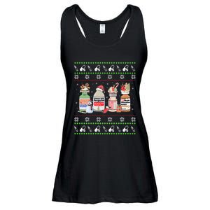 Ugly Xmas Funny Propofol Christmas Nurse Crna Pacu Er Ed Icu Ladies Essential Flowy Tank