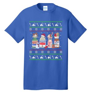 Ugly Xmas Funny Propofol Christmas Nurse Crna Pacu Er Ed Icu Gift Tall T-Shirt