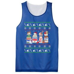 Ugly Xmas Funny Propofol Christmas Nurse Crna Pacu Er Ed Icu Gift Mesh Reversible Basketball Jersey Tank