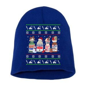 Ugly Xmas Funny Propofol Christmas Nurse Crna Pacu Er Ed Icu Gift Short Acrylic Beanie