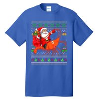 Ugly Xmas Funny Santa Riding Shrimp Fish Christmas Cute Gift Tall T-Shirt