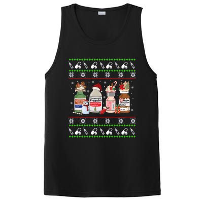 Ugly Xmas Funny Propofol Christmas Nurse Crna Pacu Er Ed Icu PosiCharge Competitor Tank