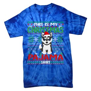 Ugly Xmas Holiday This Is My Siberian Husky Dog Christmas Great Gift Tie-Dye T-Shirt