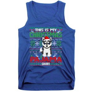 Ugly Xmas Holiday This Is My Siberian Husky Dog Christmas Great Gift Tank Top