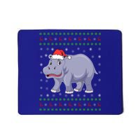 Ugly Xmas Hippo Graphic Funny Ugly Sweater Christmas Cute Gift Mousepad