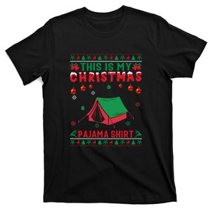 Ugly Xmas Holiday This Is My Camping Christmas Pajama Gift T-Shirt