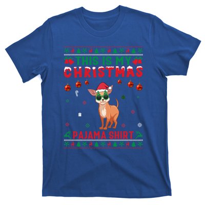 Ugly Xmas Holiday This Is My Chihuahua Dog Christmas Pajama Cute Gift T-Shirt