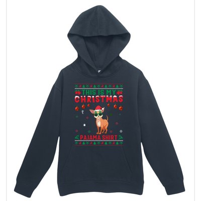 Ugly Xmas Holiday This Is My Chihuahua Dog Christmas Pajama Cute Gift Urban Pullover Hoodie