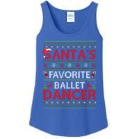 Ugly Xmas Lighting SantaS Favorite Ballet Dancer Christmas Cute Gift Ladies Essential Tank