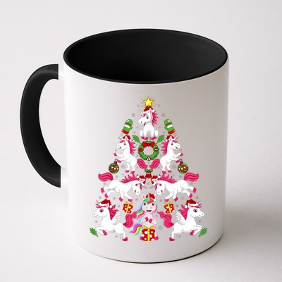 Unicorn Xmas Lighting Tree Unicorn Christmas Mug