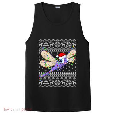 Ugly Xmas Lights Santa Hat Dragonfly Christmas Gift PosiCharge Competitor Tank