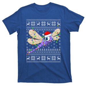 Ugly Xmas Lights Santa Hat Dragonfly Christmas Gift T-Shirt