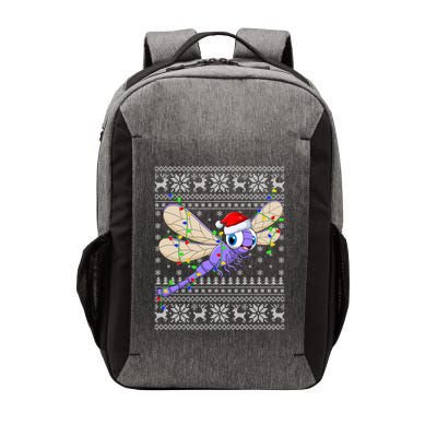 Ugly Xmas Lights Santa Hat Dragonfly Christmas Gift Vector Backpack