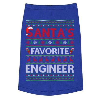 Ugly Xmas Lighting Santa's Favorite Engineer Christmas Gift Doggie Tank